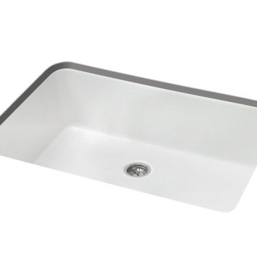 כיור מטבח חרס בהתקנה תחתונה גלדור 60/40 חמת