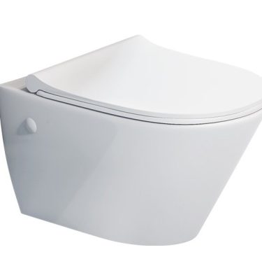 אסלה תלויה 502015 סמארט 48 לבן + מושב חמת