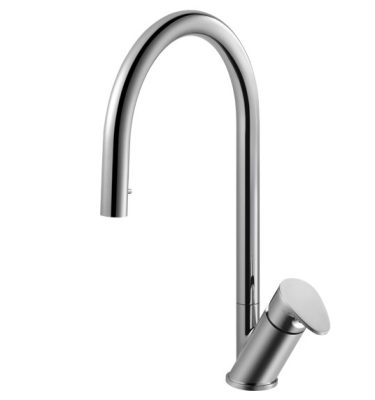 ברז מטבח נשלף WAVE 305169 פיה מסתובבת כרום חמת