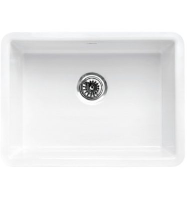 כיור מטבח קורל 60 ס"מ לבן חמת